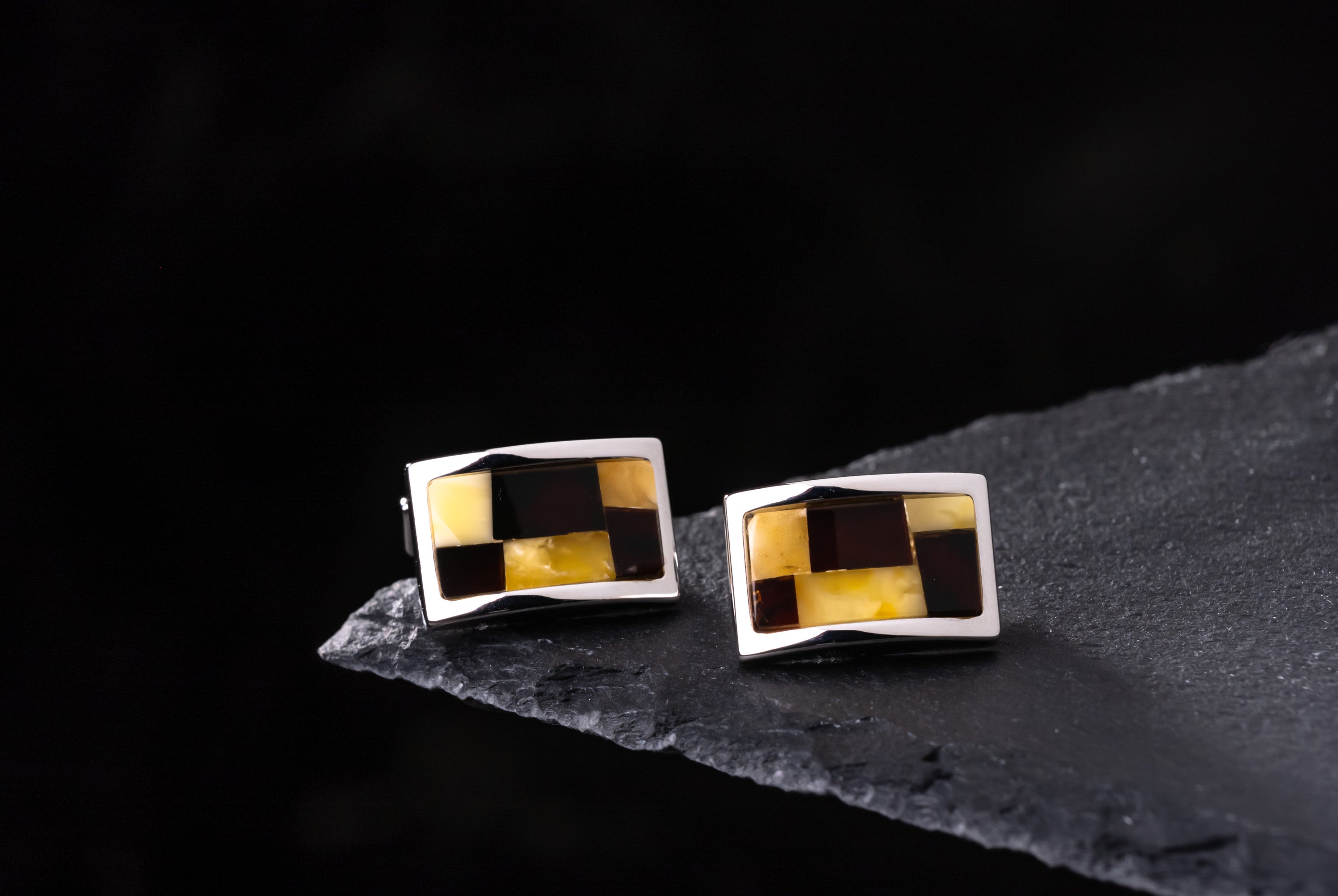Amber Cufflinks