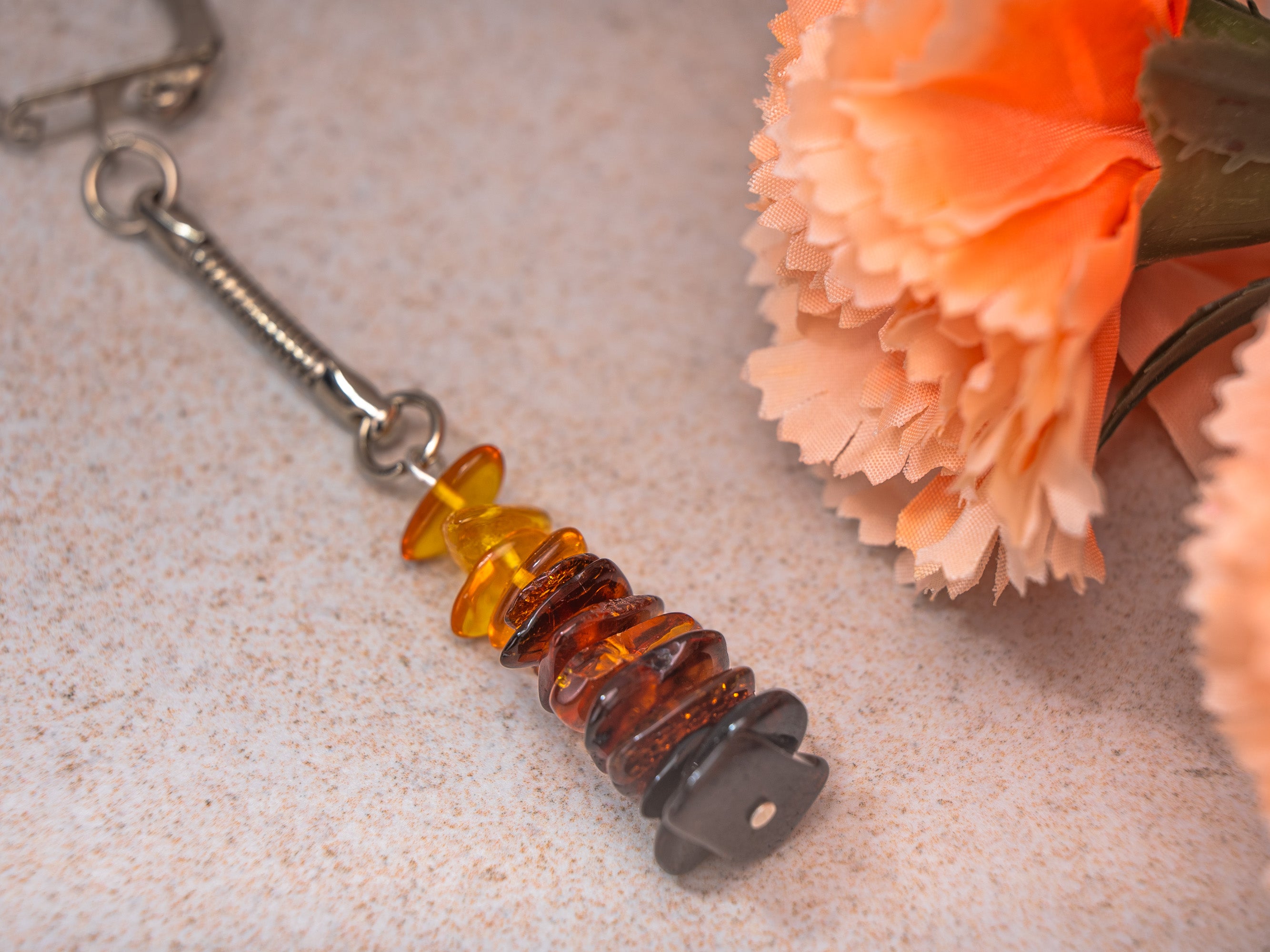 Rainbow - Amber Keychain